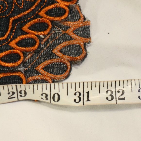 APOLLO JEANS Washed Denim Flared Bottom Jeans Sz 13/14 - Picture 12 of 16